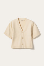Load image into Gallery viewer, Noella - Lenyx Short Sleeve Knit Cardigan - Ivory

