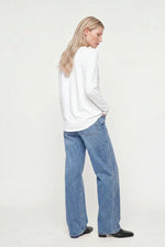 Load image into Gallery viewer, Rich And Royal - Organic Heavy Jersey Long Sleeve T-Shirt - White
