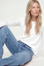 Load image into Gallery viewer, Rich And Royal - Organic Heavy Jersey Long Sleeve T-Shirt - White
