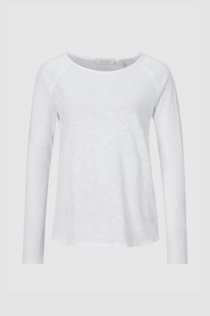 Rich And Royal - Organic Heavy Jersey Longsleeve Top - White