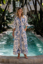 Load image into Gallery viewer, Nassaya - Nautical Shirt Dress

