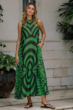 Load image into Gallery viewer, Nassaya - Noveau Maxi Dress - Emerald
