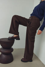 Load image into Gallery viewer, Noella - Darryl High Waist Pants - Chocolate
