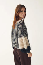 Load image into Gallery viewer, Noella - Liana Knit Sweater - Cream/Black
