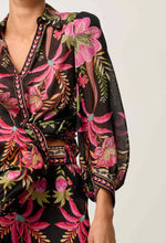 Load image into Gallery viewer, Once Was - Elysian Silk Cotton Placement Print Cuffed Shirt - Anthos Lotos
