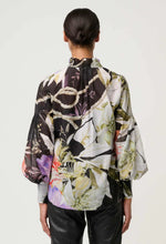 Load image into Gallery viewer, Once Was - Colette Silk Cotton Shirred Collar Blouse - Tangled Blossom
