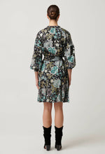Load image into Gallery viewer, Once Was - Emerson Linen Viscose Lace Panelled Dress - Dahlia Fields
