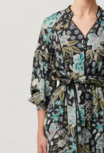 Load image into Gallery viewer, Once Was - Emerson Linen Viscose Lace Panelled Dress - Dahlia Fields
