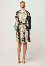 Load image into Gallery viewer, Once Was - Emersyn Viscose Dobby Lace Panelled Dress - Mariposa Nero
