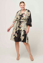 Load image into Gallery viewer, Once Was - Emersyn Viscose Dobby Lace Panelled Dress - Mariposa Nero
