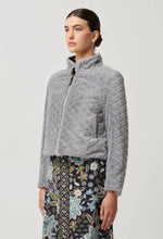 Load image into Gallery viewer, Once Was - Rylie Reversible Placement Print Ponte &amp; Faux Fur Jacket
