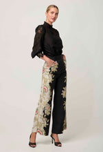 Load image into Gallery viewer, Once Was - Sevilla Cotton Silk Custom Lace Detail Shirt - Onyx
