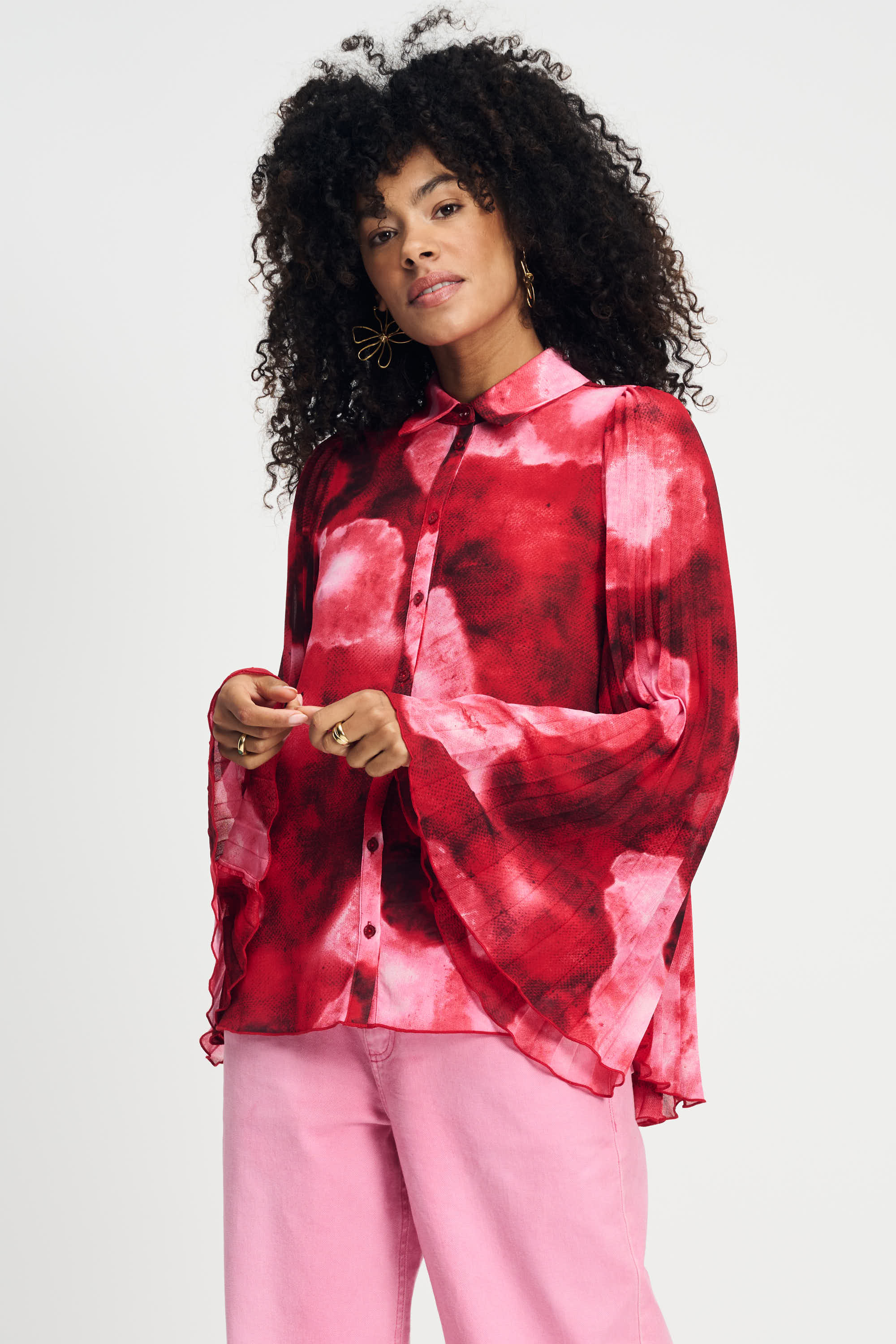 Pom Amsterdam - Summer Bliss Red Blouse