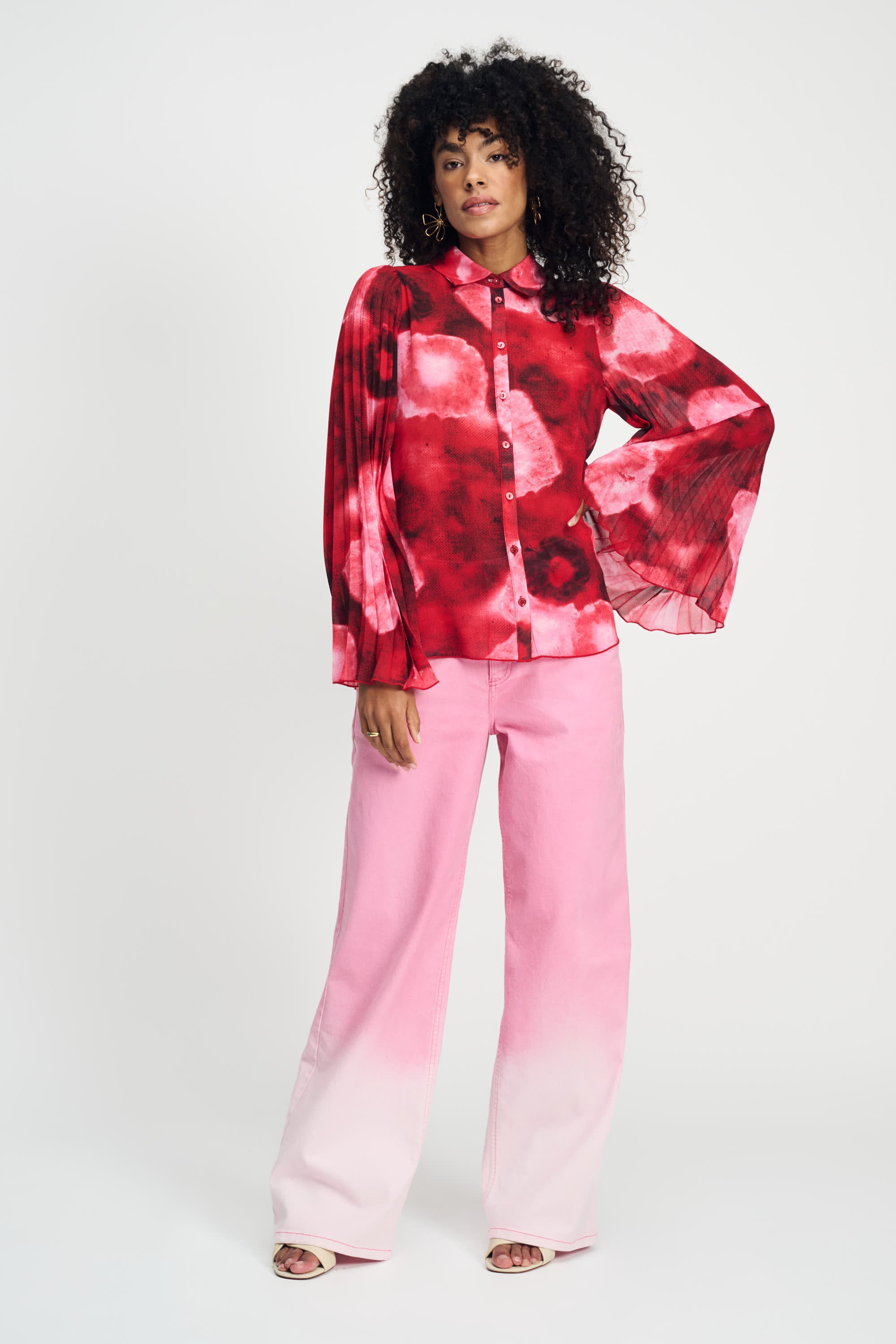 Pom Amsterdam - Summer Bliss Red Blouse