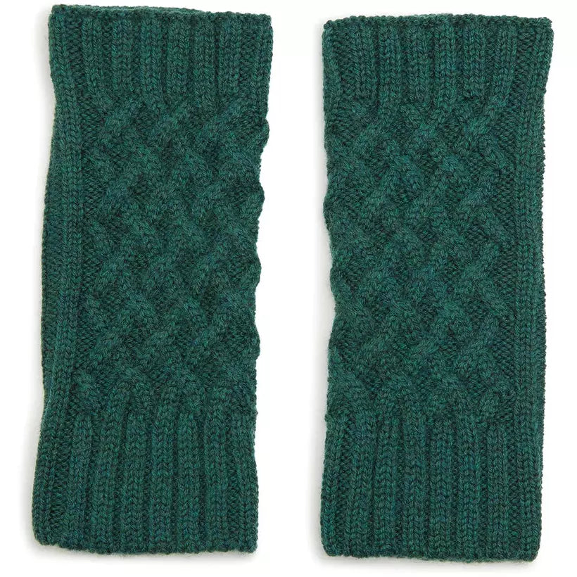 Iris And Wool | Cable Gloves Moss