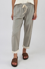 Load image into Gallery viewer, La Gemme - Paco Stripe Pant - Chocolate Stripe
