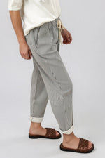Load image into Gallery viewer, La Gemme - Paco Stripe Pant - Chocolate Stripe
