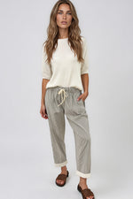Load image into Gallery viewer, La Gemme - Paco Stripe Pant - Chocolate Stripe
