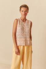 Load image into Gallery viewer, Indi And Cold - Pointelle Knit Vest - Mandarina 465
