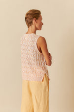 Load image into Gallery viewer, Indi And Cold - Pointelle Knit Vest - Mandarina 465
