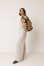 Load image into Gallery viewer, Indi And Cold - Herringbone Shopping Bolsos Bag - Negro 665
