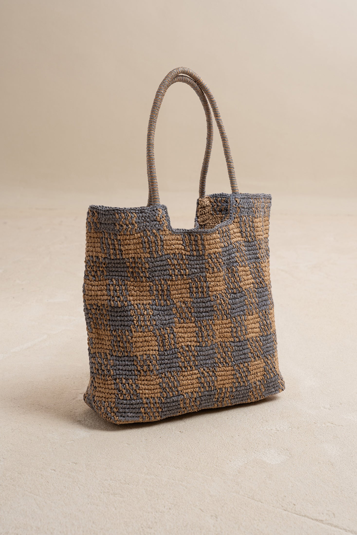 Indi And Cold - Raffia Shopper Bag - Cielo 715
