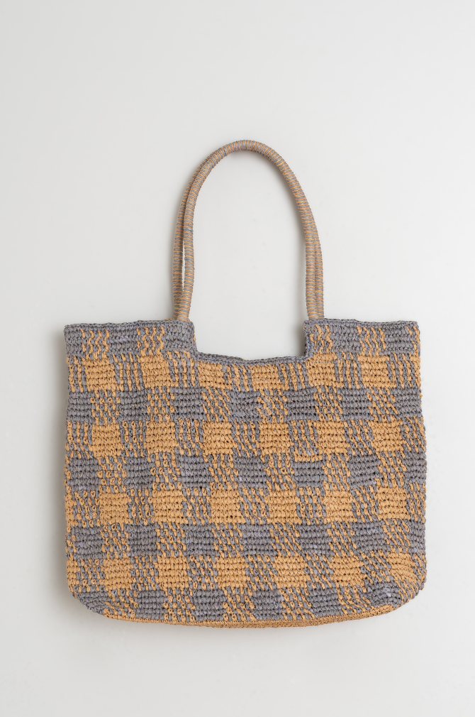 Indi And Cold - Raffia Shopper Bag - Cielo 715