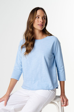 Load image into Gallery viewer, Cloth Paper Scissors - Raglan On Repeat Raglan - Skyway Blue
