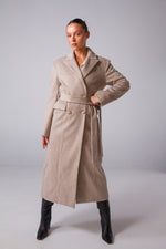 Load image into Gallery viewer, Indigo - Raven Coat - Oatmeal
