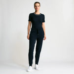 Load image into Gallery viewer, Raw By Raw - Base Layer T-Shirt Ribbed Knit - British Navy
