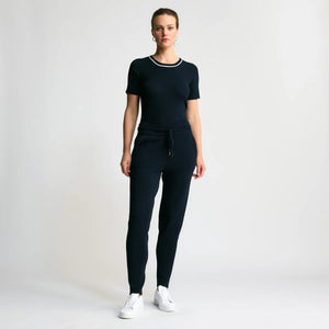 Raw By Raw - Base Layer T-Shirt Ribbed Knit - British Navy