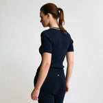 Load image into Gallery viewer, Raw By Raw - Base Layer T-Shirt Ribbed Knit - British Navy
