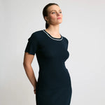Load image into Gallery viewer, Raw By Raw - Base Layer T-Shirt Ribbed Knit - British Navy
