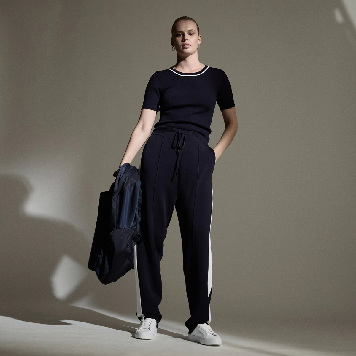 Raw By Raw - Base Layer T-Shirt Ribbed Knit - British Navy