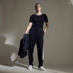 Load image into Gallery viewer, Raw By Raw - Base Layer T-Shirt Ribbed Knit - British Navy
