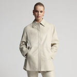 Load image into Gallery viewer, Raw By Raw - Isla Oversized Stud Front Jacket - Porcelain
