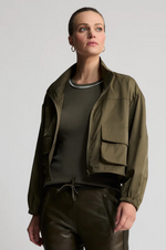 Load image into Gallery viewer, Raw By Raw - Simmi Cropped Windbreaker  - Fern
