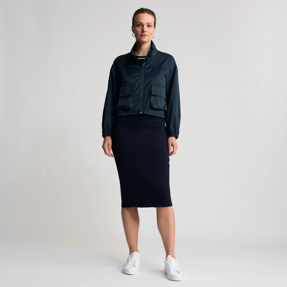 Raw By Raw - Simmi Cropped Windbreaker - British Navy