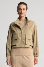 Load image into Gallery viewer, Raw By Raw - Simmi Cropped Windbreaker - Butterscotch

