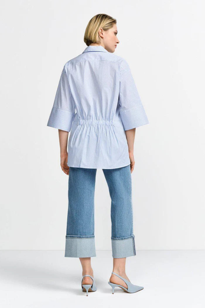 Rich And Royal - Culotte Roll-Up Jeans - Denim Blue
