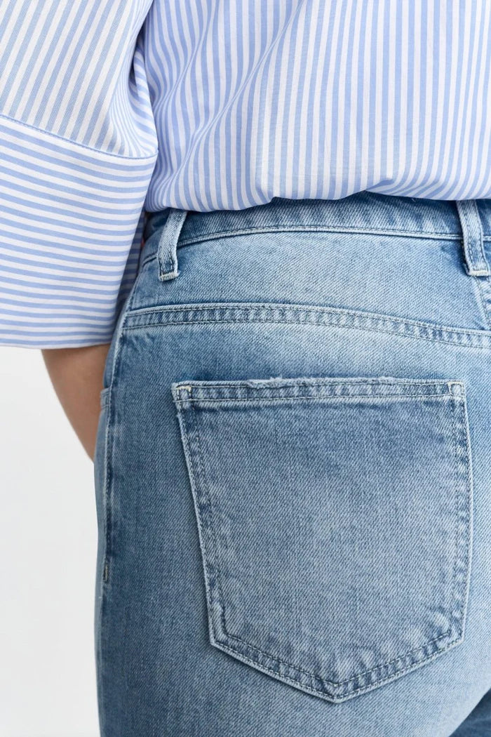 Rich And Royal - Culotte Roll-Up Jeans - Denim Blue