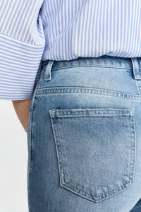 Rich And Royal - Culotte Roll-Up Jeans - Denim Blue