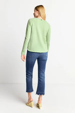 Load image into Gallery viewer, Rich And Royal - Heavy Jersey  Long Sleeve Top - Matcha
