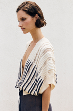 Load image into Gallery viewer, Sita Murt  - Cropped Knitted Vest - 9000 One Colour
