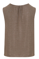 Load image into Gallery viewer, Coster Copenhagen - Sleeveless Lurex Top - Taupe Sand

