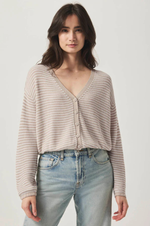 Load image into Gallery viewer, Splendid - Bri Striped Cardigan - Fawn Stripe
