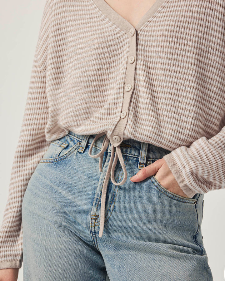 Splendid - Bri Striped Cardigan - Fawn Stripe