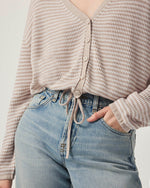 Load image into Gallery viewer, Splendid - Bri Striped Cardigan - Fawn Stripe
