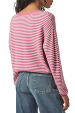 Load image into Gallery viewer, Splendid - Bri Striped Cardigan - Chateau Rose Stripe
