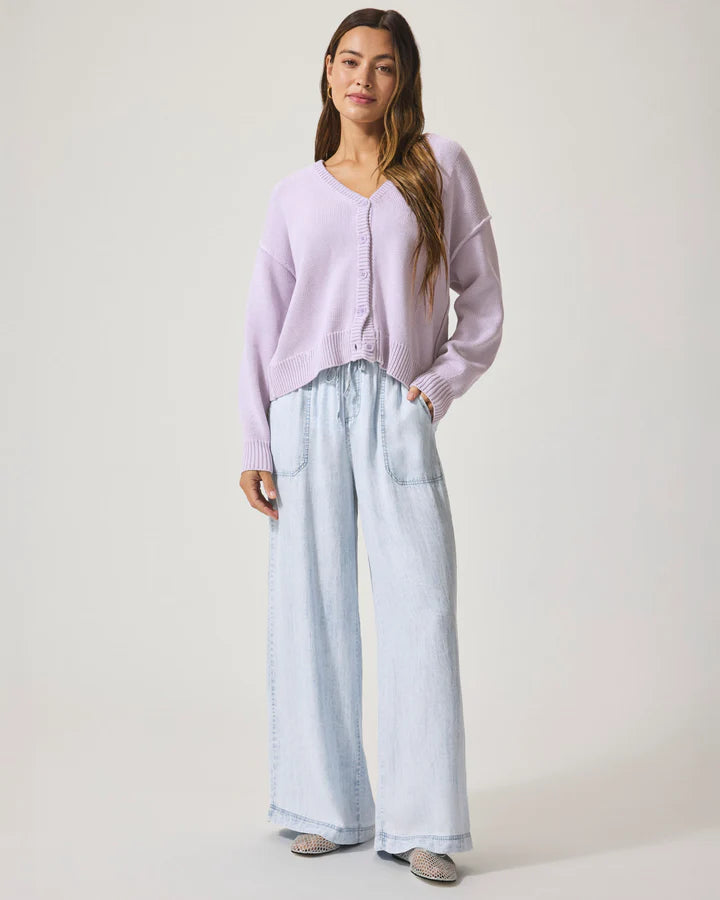Splendid - Angie Palazzo Pant - Bleached Indigo